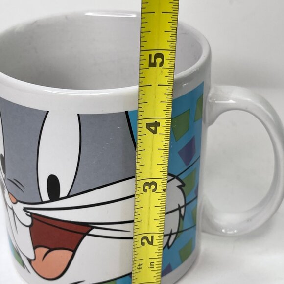 VTG 1998 Warner Bros. Looney Tunes Bugs and Tweety large 16ounce coffee mug - Picture 7 of 7
